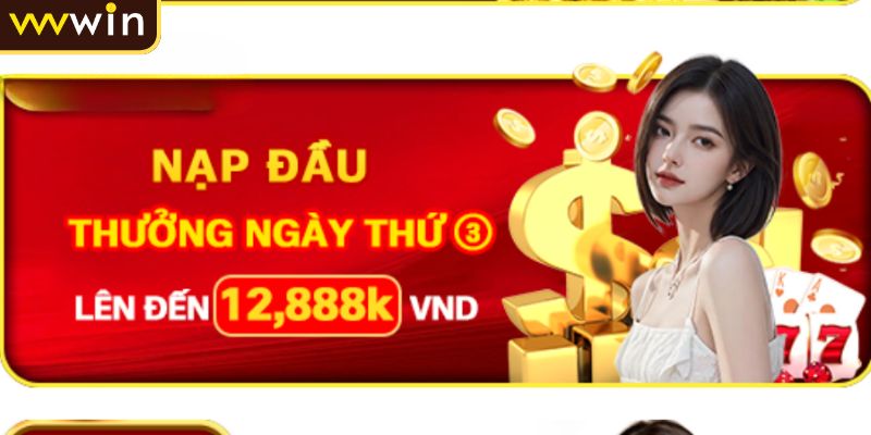 Khuyến mãi VVVWIN thưởng nạp tiền