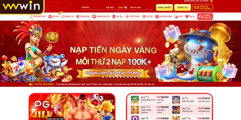 Đăng Ký VVVWIN 2 Truy cập vào trang chủ